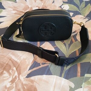 Tory Burch Mini Miller Leather Crossbody Bag With Dust Bag